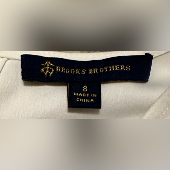 Brooks Brothers Sleeveless Black/White Color Block Button Back Sheath Dress - Picture 4 of 8